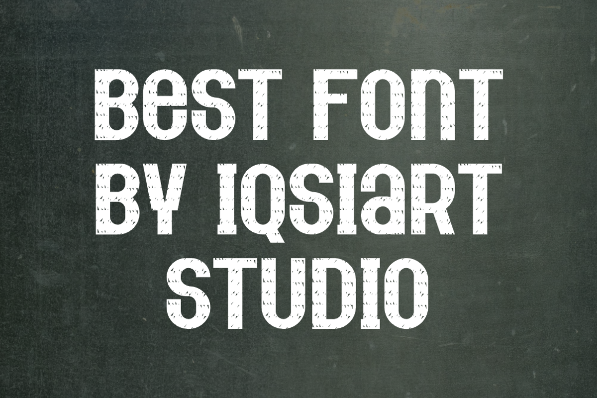 Chalk Broder Font, a Sans Serif Font by Iqsiart Studio (Photo 3 of 6)