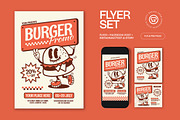 Burger Promo Flyer, a Flyer Template by graphicook (Thumbnail 1 of 3)