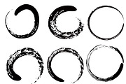 Zen circle brushes 9 shapes set, a Texture Illustration by PeoGeo Creative (Thumbnail 2 of 2)