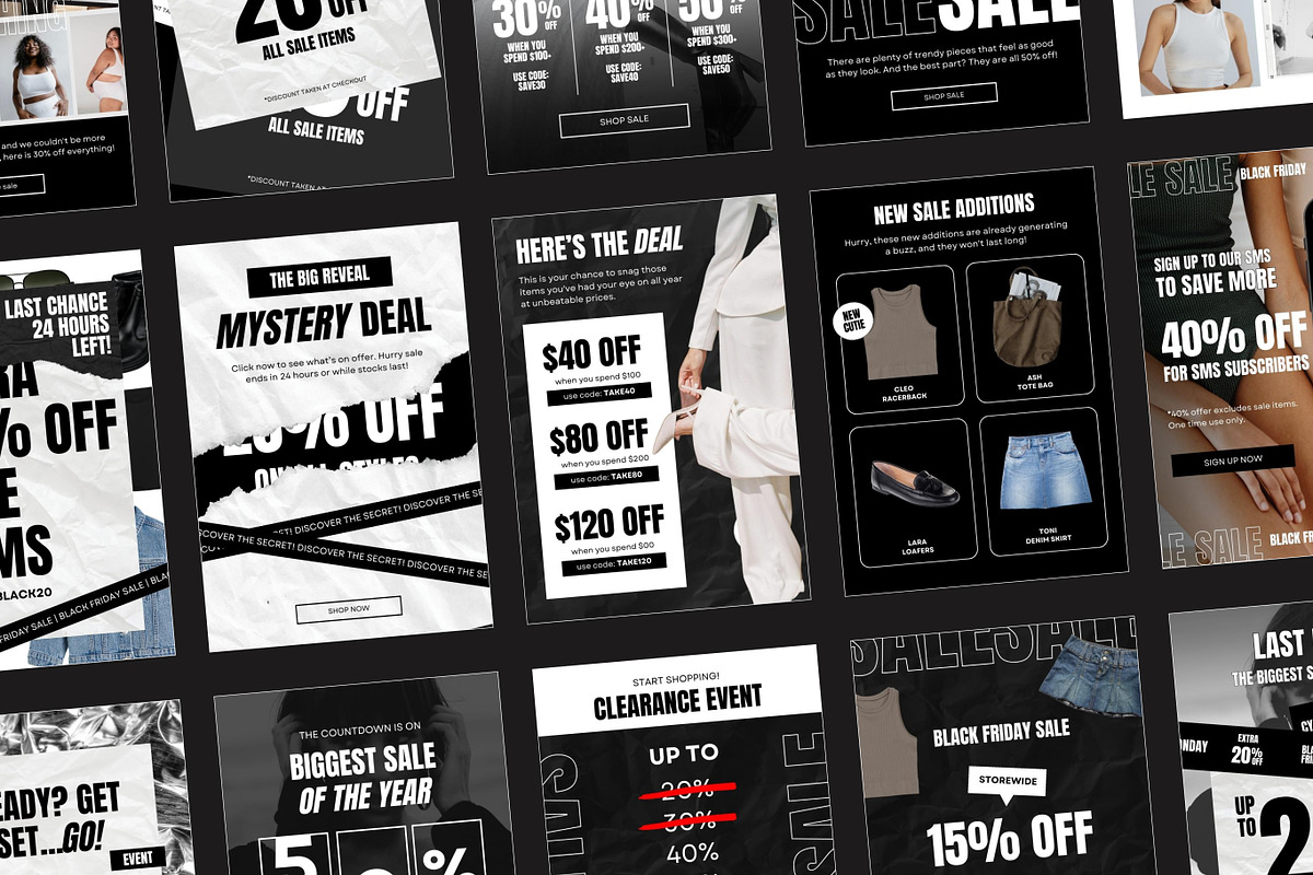 Black Friday Sales | Email Templates, an Email Template by Studio Mayde (Photo 3 of 7)