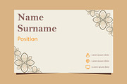 Natural Floral Business card, a Marketing Template by sekitarief (Thumbnail 3 of 3)