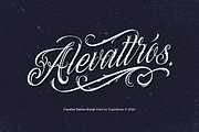 Alevattros Script for Tattoo Logo, a Script Font by ilhamtaro (Thumbnail 1 of 12)