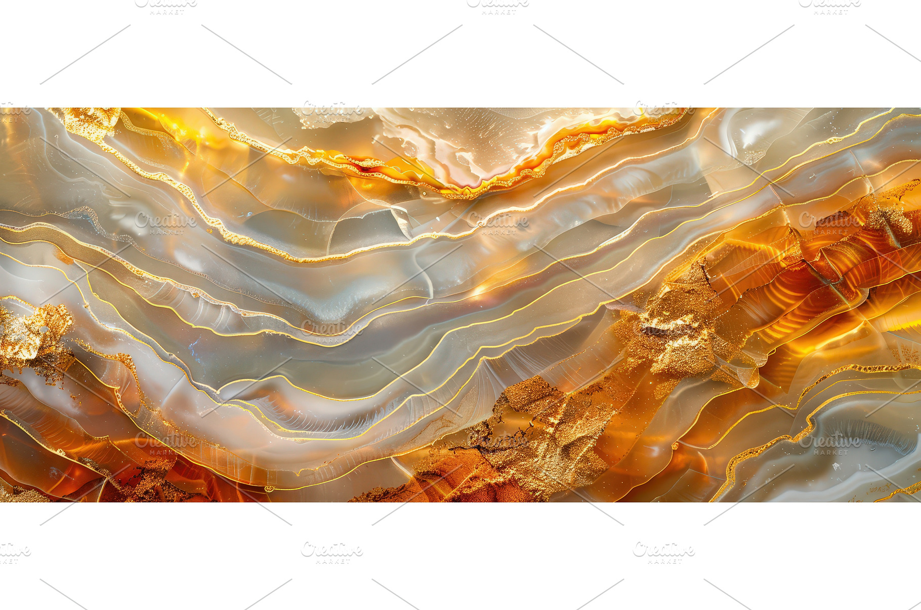 Red and gold marble texture with, an Abstract Photo by piter.goskov