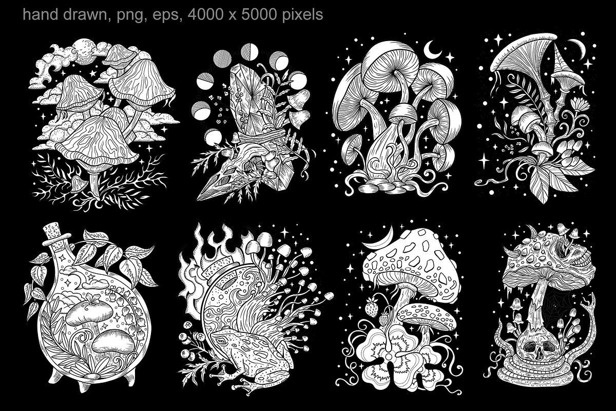 Magic Mushrooms, an Object Graphic by Samiramay (Photo 5 of 8)