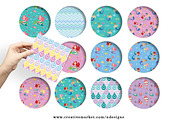 Mermaid Tileable Pattern, a Pattern Graphic by NDesigns (Thumbnail 2 of 4)