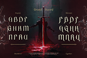 Grandsword, a Blackletter Font by Burntilldead (Thumbnail 8 of 9)