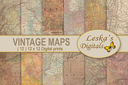 Maps Digital Background, a Texture Graphic by Leska's Digitals (Thumbnail 1 of 5)