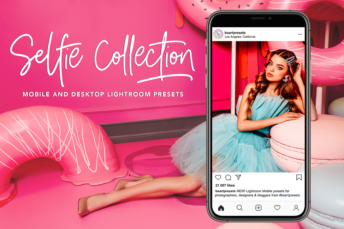 Selfie Mobile Presets Lightroom, an Action Add-On by BeArt-Presets (Photo 14 of 14)