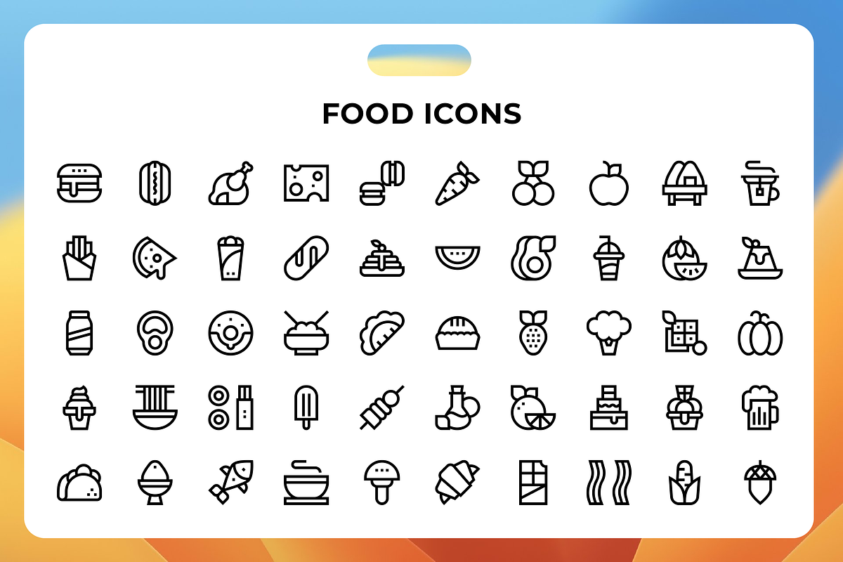 Food Icons, an Icon by Wencory
