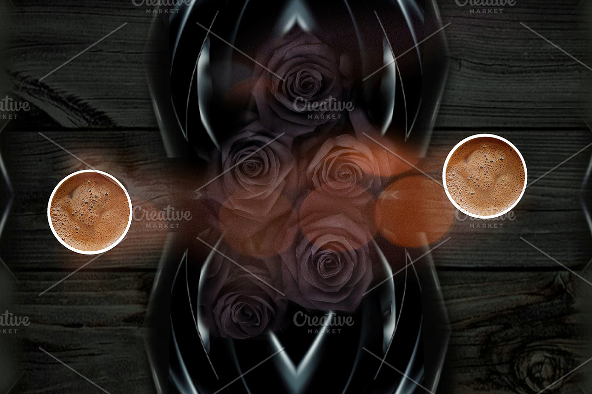 Dark romance with coffee, a Print Template by The black alabaster