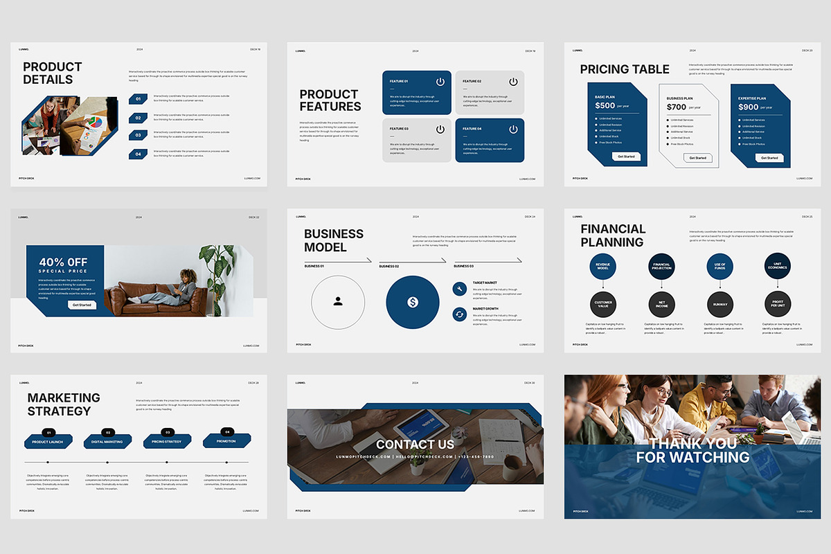 Lunmo : Pitch Deck Google Slides, a Presentation Template by Punkl Camp (Photo 6 of 7)