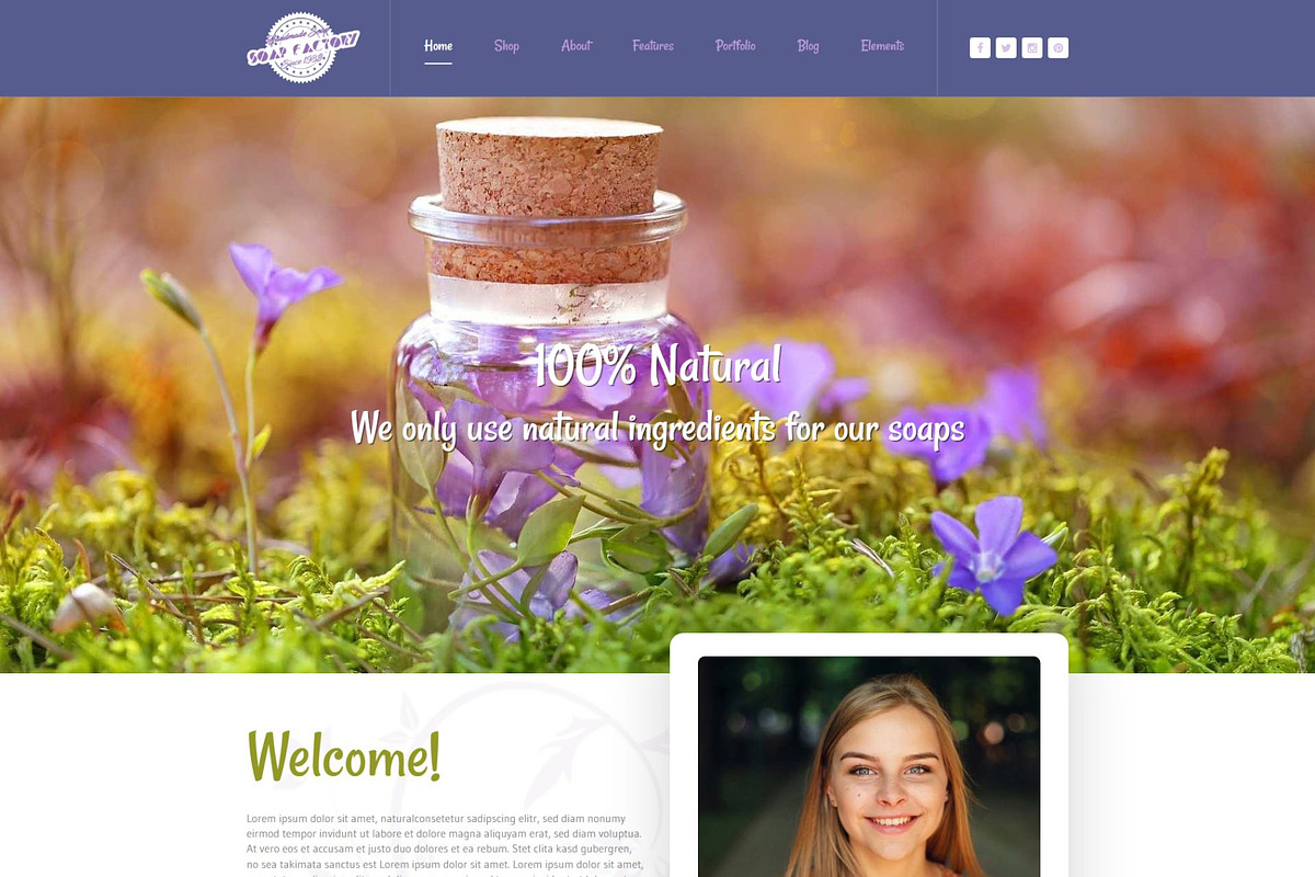 Soapfactory - Soap WordPress Theme, a WordPress Template by 7Theme (Photo 1 of 6)