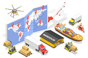 Delivery Services Set 01, a Work Illustration by AndriiStore (Thumbnail 6 of 11)