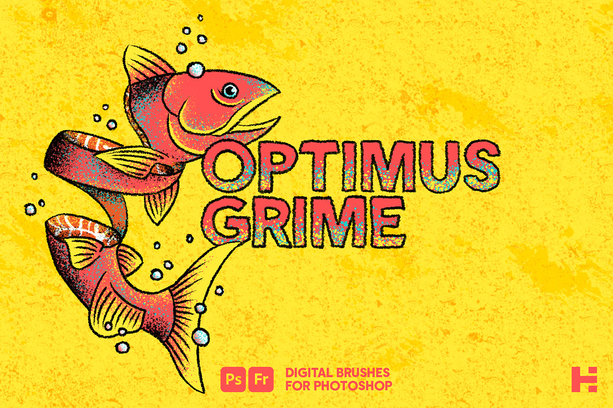 Optimus Grime Photoshop Brushes, a Brush Add-On by Tim Hankins Design (Photo 1 of 6)