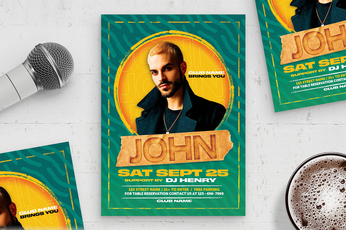 DJ Flyer Template, a Flyer Template by BrandPacks (Photo 5 of 5)
