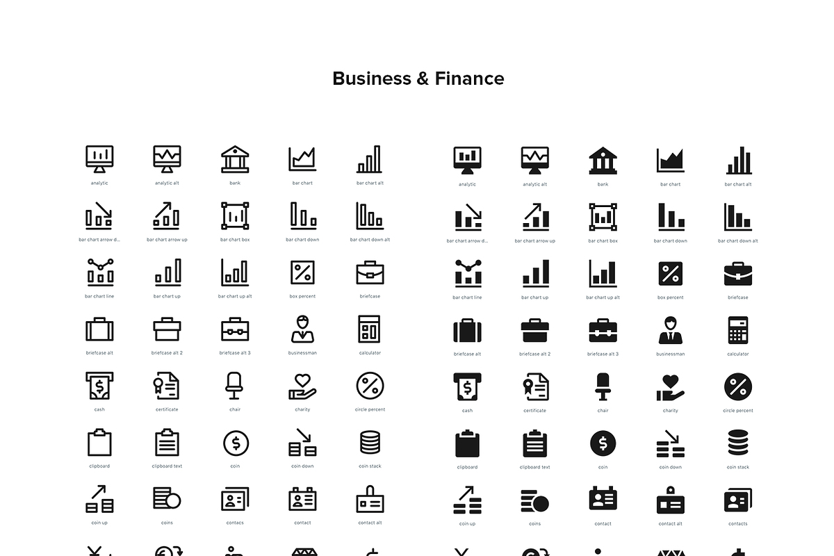 2,500 Line and Solid Icons, a Solid Icon by Icon54 (Photo 4 of 18)
