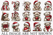 Whimsical Christmas Bear Clipart PNG, a Seasonal Illustration by Canvas Craft (Thumbnail 4 of 10)