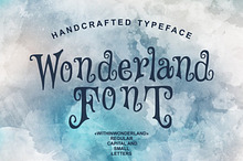 Wonderland - handcrafted typeface