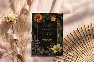 Spinel - Wedding Invitation, an Invitation Template by CinderHeart Designs