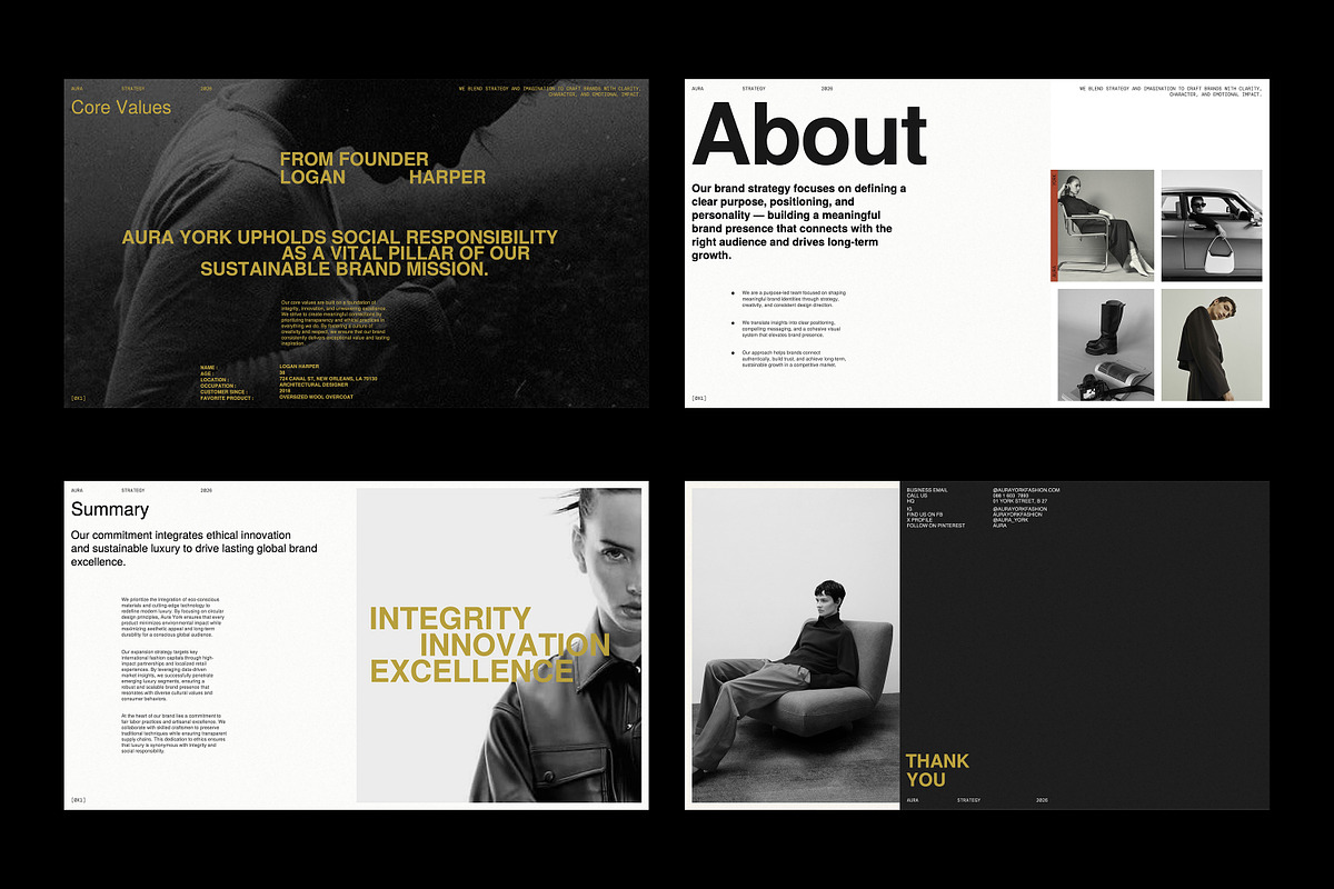 Brand Strategy Presentation | AURA, a Presentation Template by GoldenPixelStudio (Photo 10 of 11)