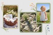Birds and flowers watercolor clipart, a Decorative Illustration by Kate Lanbina (Thumbnail 2 of 15)