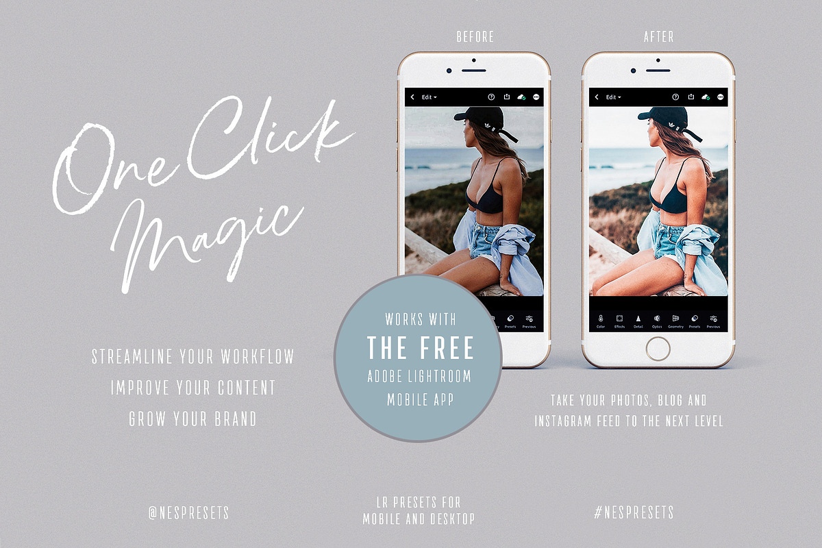 CALIFORNIA DREAMS LIGHTROOM PRESETS, an Action Add-On by Nes Design Co (Photo 2 of 10)