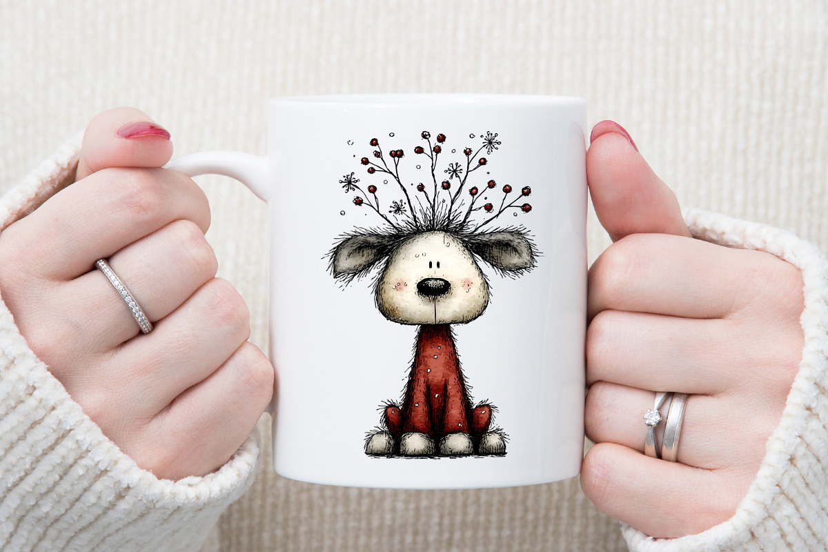 Watercolor Christmas Woodland Portra, an Illustration by Sublimation Artist (Photo 5 of 6)