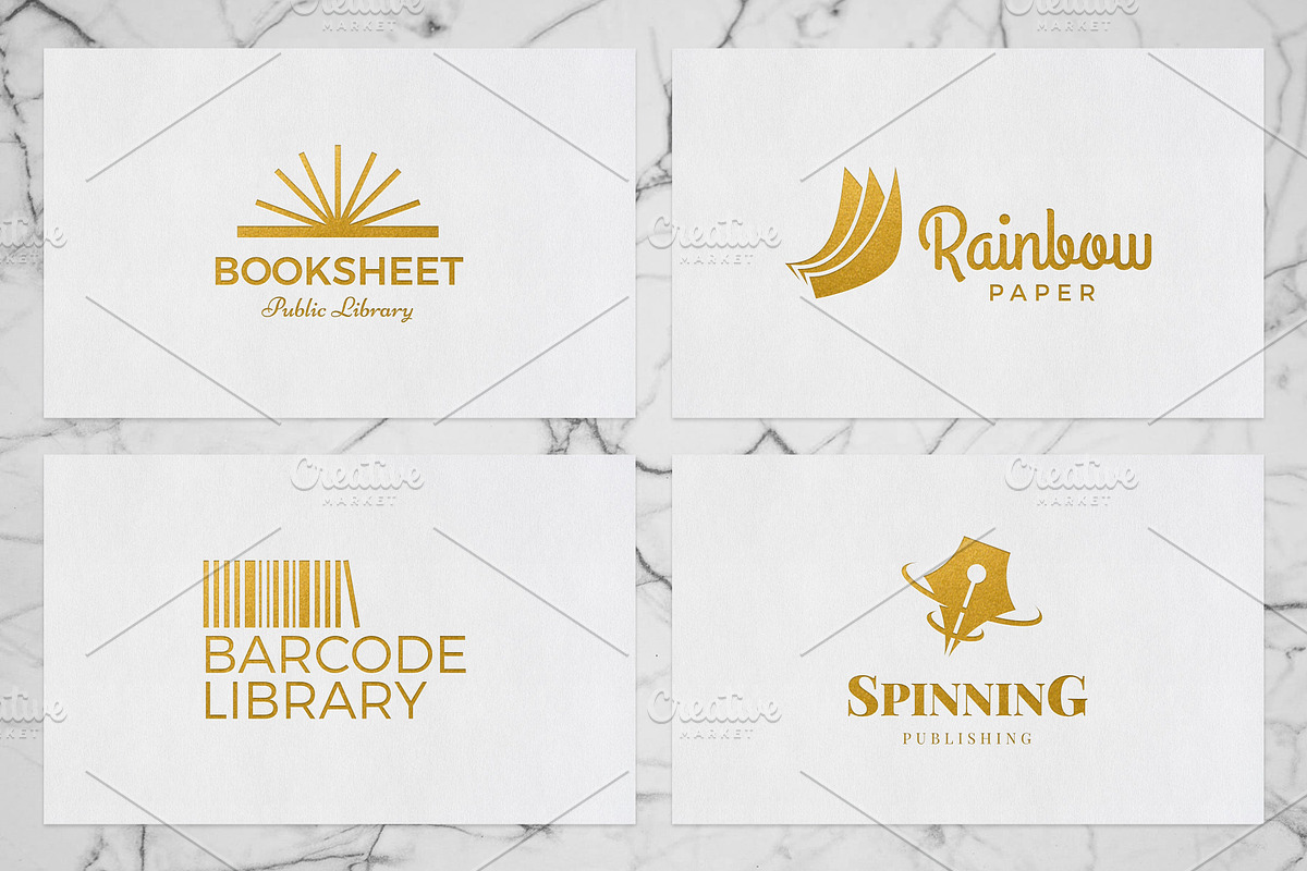 Books & Magazine Logos Pack, a Branding & Logo Template by MockUpgrade (Photo 8 of 8)