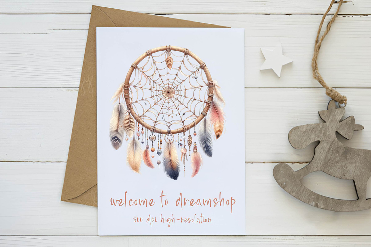 Watercolor Boho Sublimation Clipart, an Illustration by CreationArt (Photo 3 of 6)