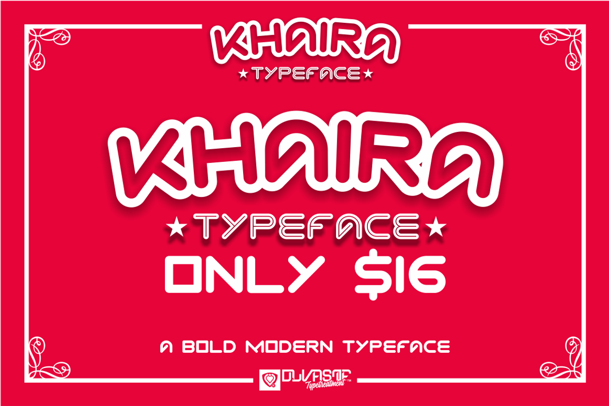 KHAIRA Typeface preview 2