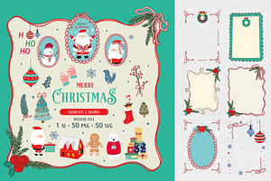 Merry christmas frame for kid design, a Decorative Illustration by Piixypeach