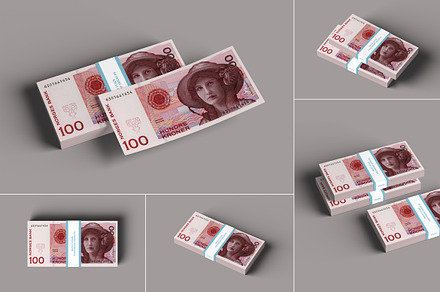 Money Stack Mockups, a Print Template by artimasa