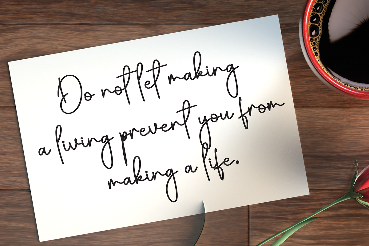 Honeymoon | Script Font, a Handwritten Font by Scratchones (Photo 3 of 8)