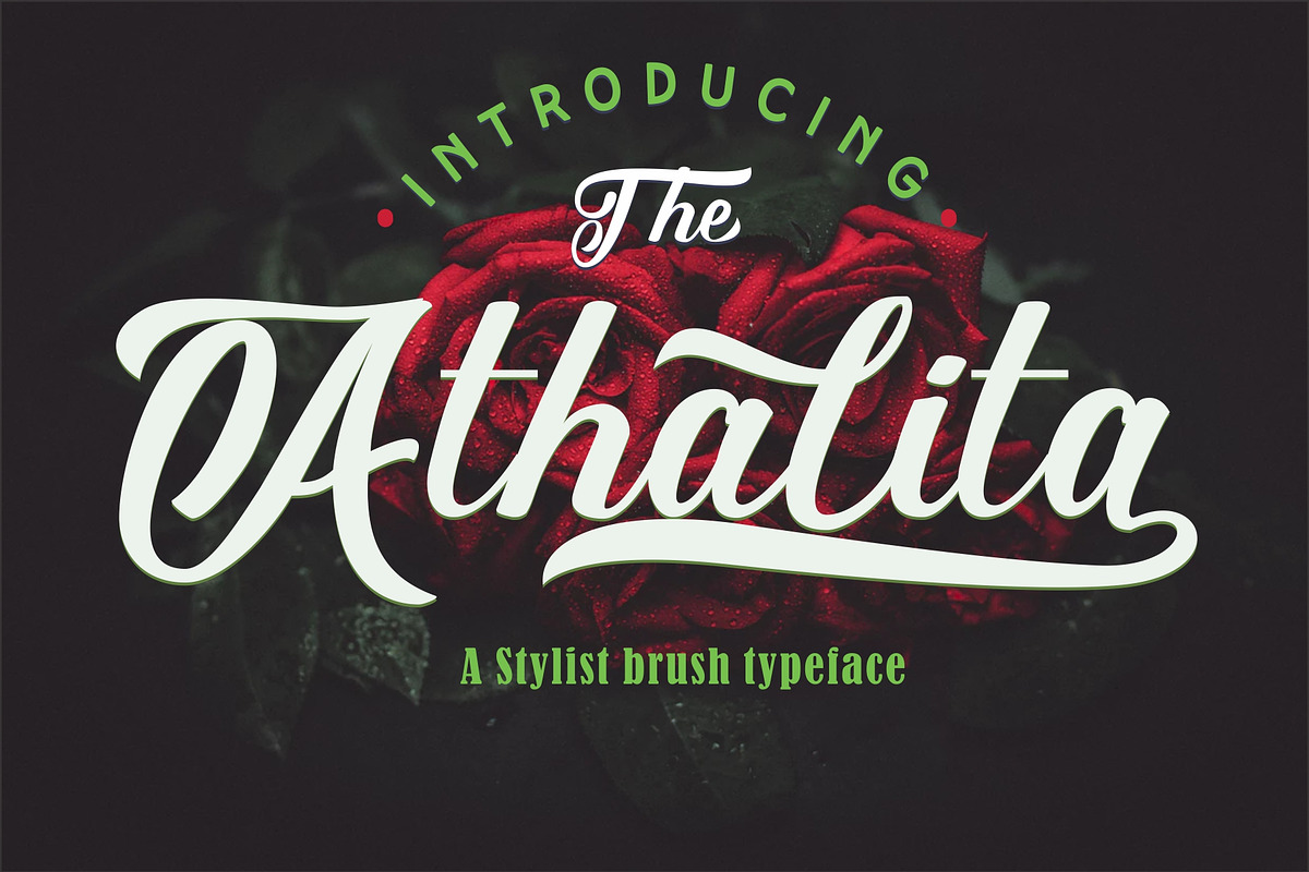 Athalita Brush Script Font preview 2