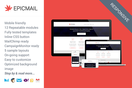 Epicmail, Responsive Email Template