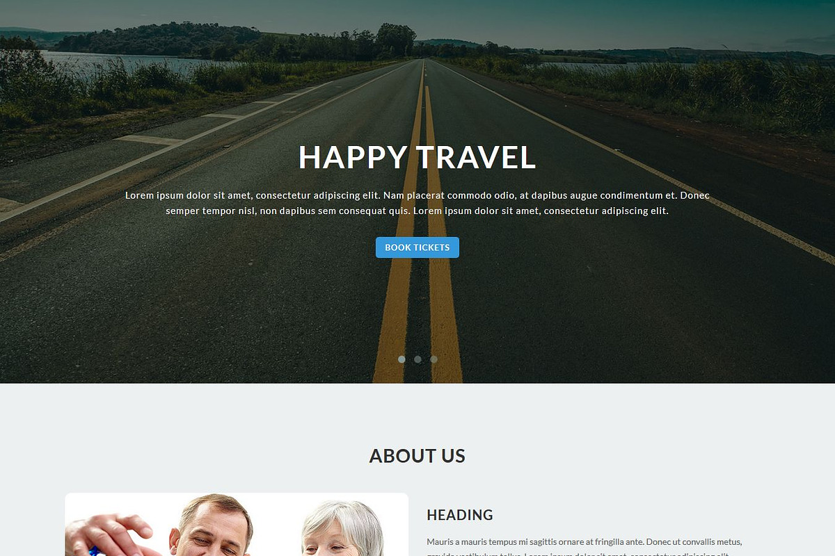 iTravel - Html Landing Page Template, a Bootstrap Template by Pennyblack Templates (Photo 2 of 4)