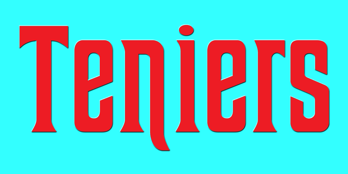 Teniers, a Serif Font by Wooden Type Fonts