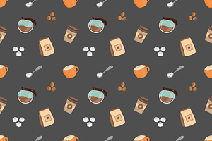 Coffee Seamless Pattern