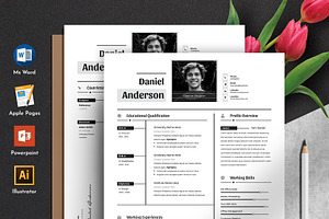 Resume Cv Template Word Apple Pages