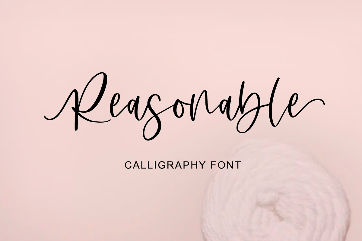 Reasonable | Handwriting Font, a Handwritten Font by Yuby Creative (Photo 1 of 7)