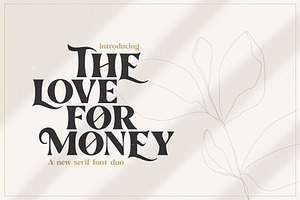 The Love For Money Font Duo, a Sans Serif Font by Salt & Pepper Designs