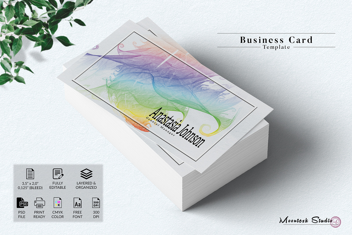 Business Card Template, a Business Card Template by Moontesk (Photo 4 of 5)