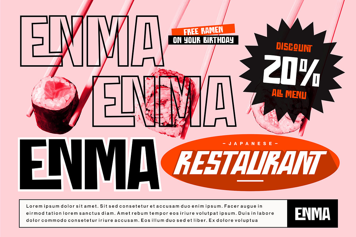 Throostle a Bold Display Font Family, a Sans Serif Font by Allouse Studio (Photo 3 of 10)