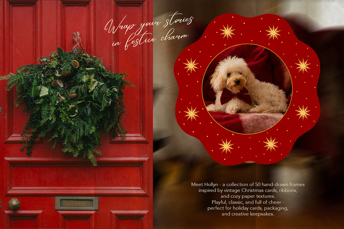 Hollyn · Christmas Frame Collection, an Object Graphic by alonahaidash (Photo 3 of 11)