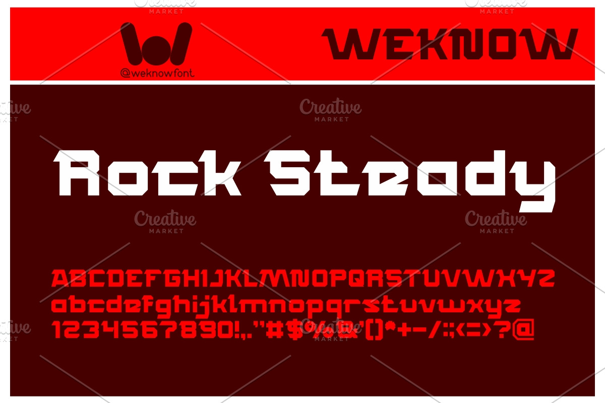 rocksteady font, a Font by weknow (Photo 1 of 5)