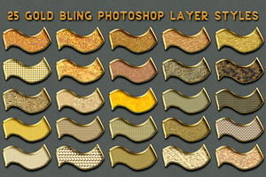 Gold Bling Photoshop Layer Styles