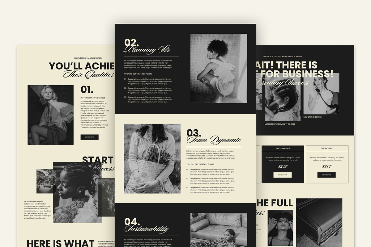 Cyllene | Showit Sales Page Template, a Landing Page Template by Lavinia Visuals (Photo 3 of 9)