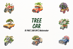 Hyperrealistic Truck and Trees, a Transportation Illustration by New-School-Wave
