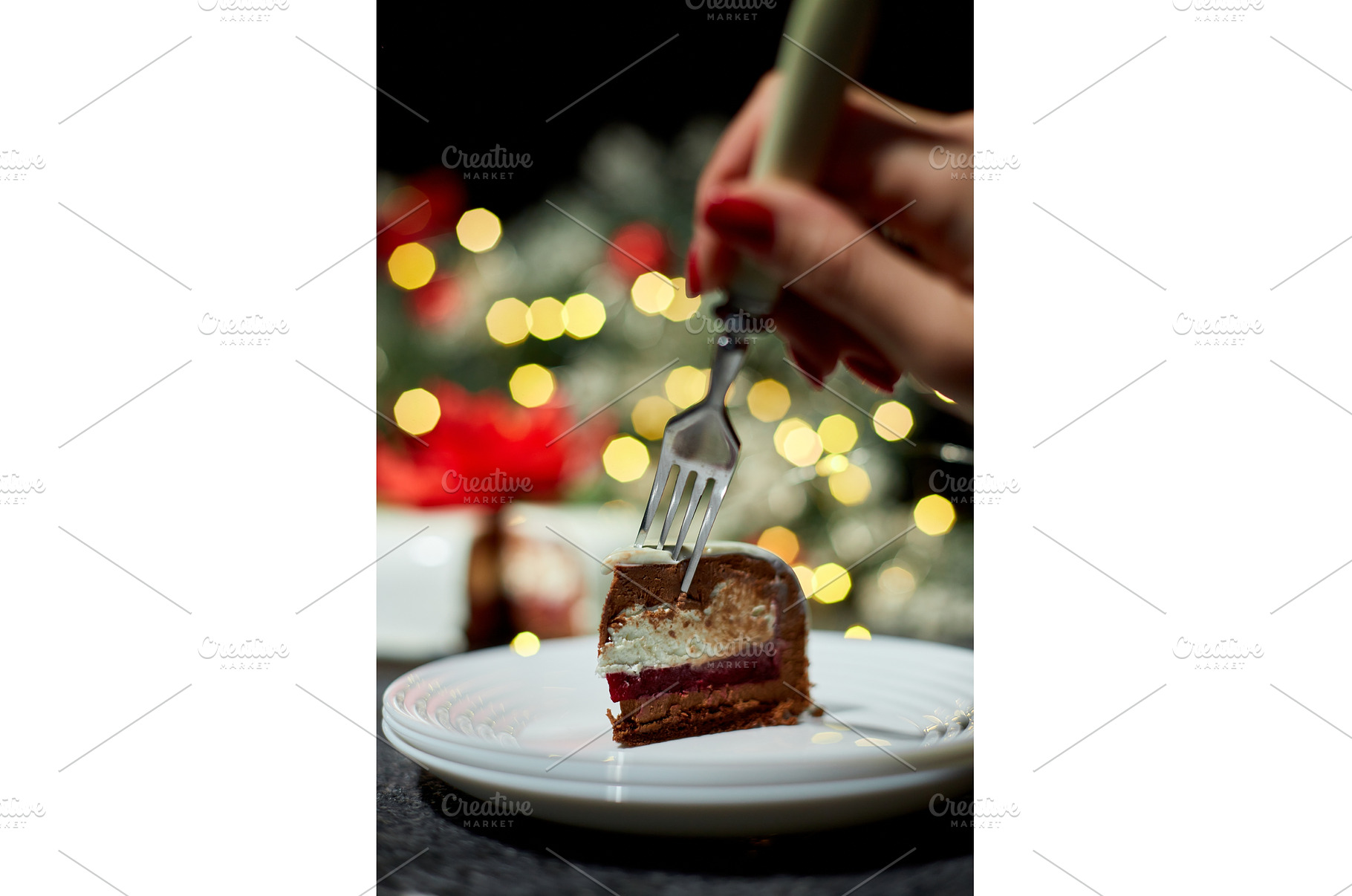 A Hand Reaching for a Slice of, a Holiday Photo by IlliaBondarPhotography