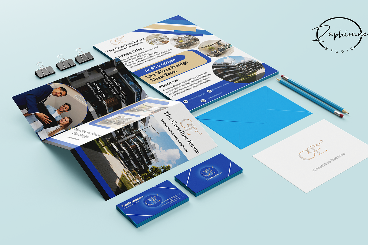Real-Estate Branding Pack, a Brochure Template by Zaphirune_Studio (Photo 1 of 6)